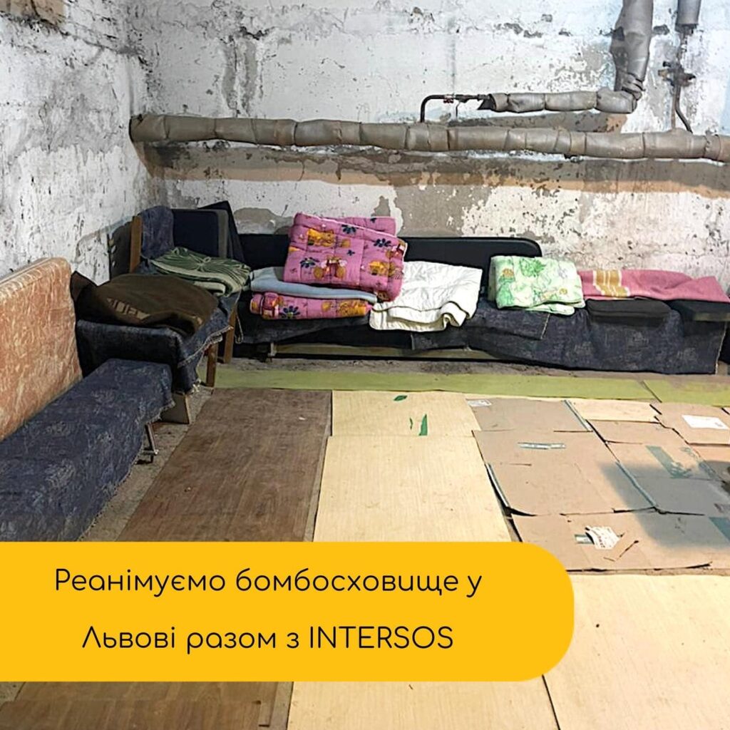Спільна перевірка стану бомбосховища в лікарні у Львові представниками «Запоруки» та INTERSOS