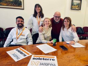 Підписання меморандуму між представниками фонду «Запорука», Soleterre Onlus та лікарні Святого Миколая у Львові